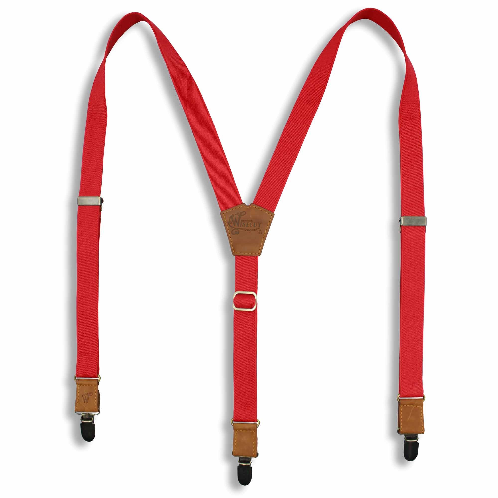 Essential Blood Red Slim Suspenders No. E5016